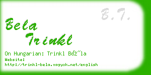 bela trinkl business card